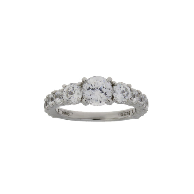 Natural Cubic Zirconium CZ SS Bridal Sterling Silver