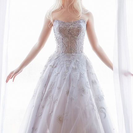 Andrea & Leo A0890 Constellation Dream Strapless Long Dress