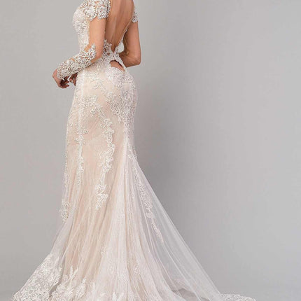 Andrea & Leo A1022 Bohemian Lace Mermaid Gown