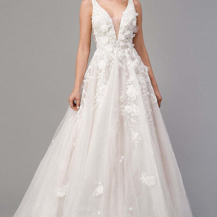 Andrea & Leo A1028W Gardenia A-Line Wedding Gown