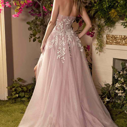 Andrea & Leo A1029 Angelonia Diamond Glitter Corset Gown