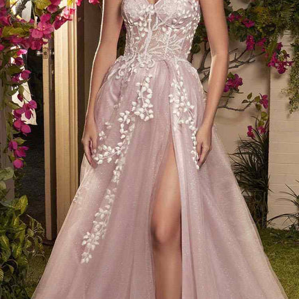 Andrea & Leo A1029 Angelonia Diamond Glitter Corset Gown