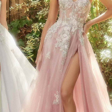 Andrea & Leo A1089 Penelope Blossom Gown with Overskirt