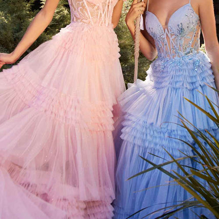 Andrea & Leo A1247 Floor Length Princess Layered Tulle Ball Gown