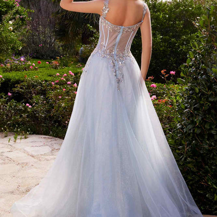 Andrea & Leo A1258 Long Embellished Tulle A-Line Ball Gown