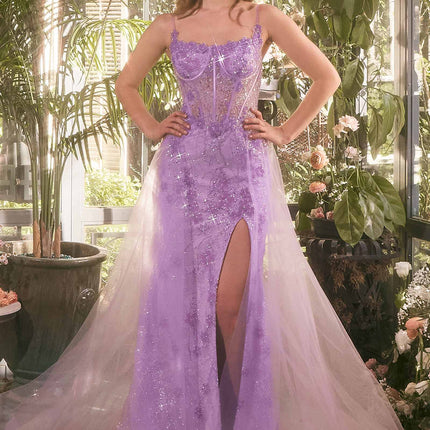 CLEARANCE - Andrea & Leo A1382 Dress Tulle Daisy Overskirt Gown (Size 6)