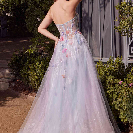 Andrea & Leo A1383 Dress Watercolor Floral A-Line Gown