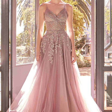 Andrea & Leo A1416 Dress A-Line Lace & Tulle Gown