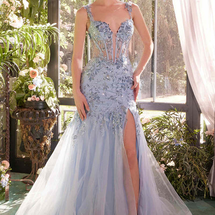 Andrea & Leo A1429 Dress Sequin Lace Applique Mermaid Gown