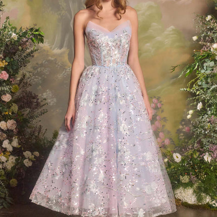Andrea & Leo A1485 Strapless Sweetheart Romantic A-Line Dress