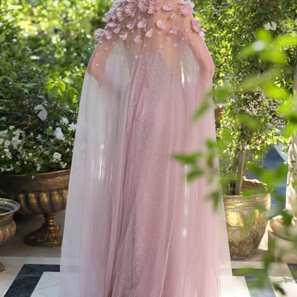 Ethereal Couture Sheer Cape