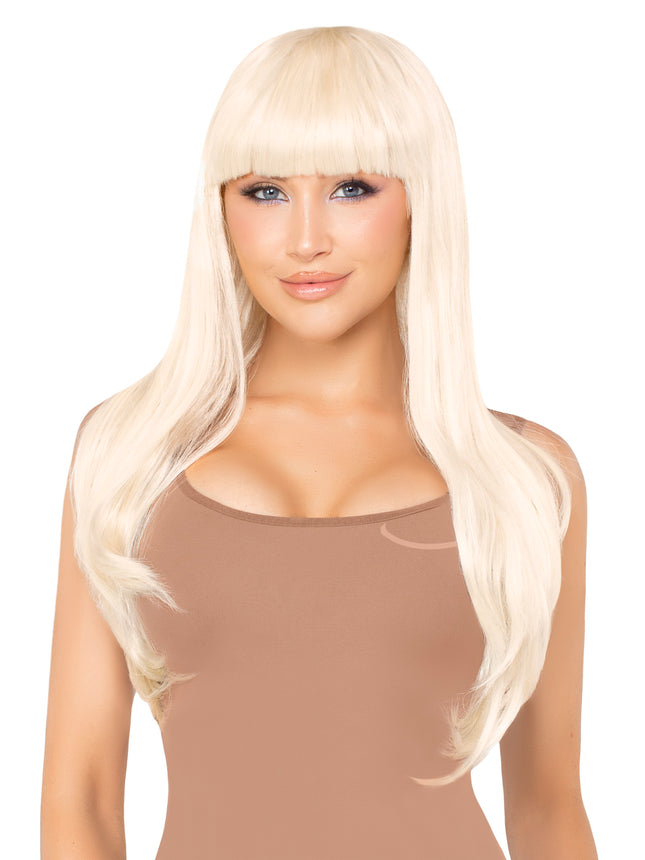 25"" Long Straight Bang Wig - Blonde - O/S