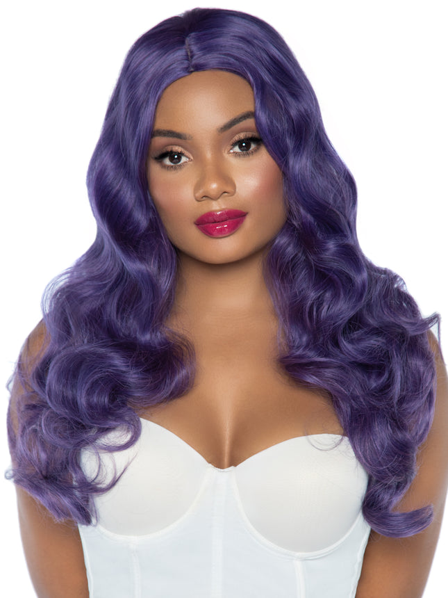 29"" Long Wavy Wig - Purple - O/S