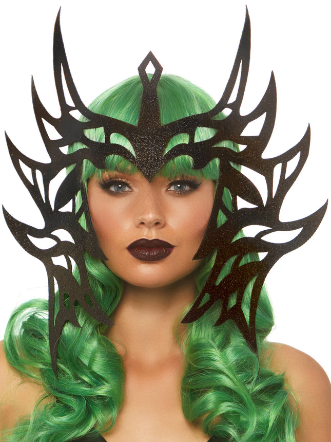 Warrior Die Cut Head Piece - Black - O/S