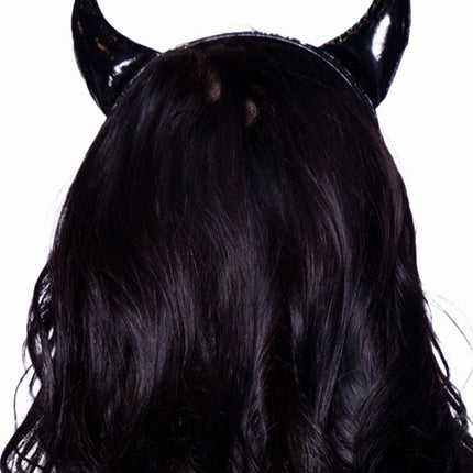 Vinyl Devil Horns - Black - O/S
