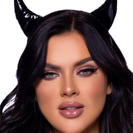 Vinyl Devil Horns - Black - O/S
