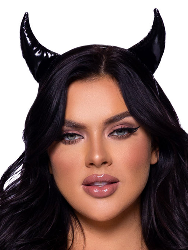 Vinyl Devil Horns - Black - O/S