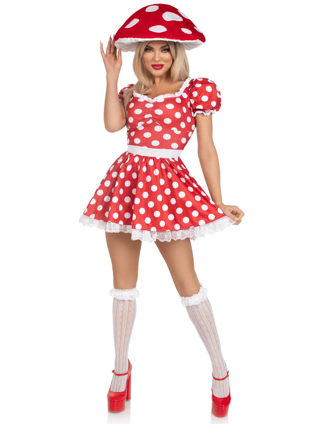 Mushroom Hat - Red/White - O/S