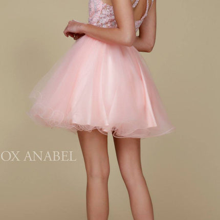 CLEARANCE - Nox Anabel B652 Short Dress Poofy A-Line Tulle Skirt (Size Small)