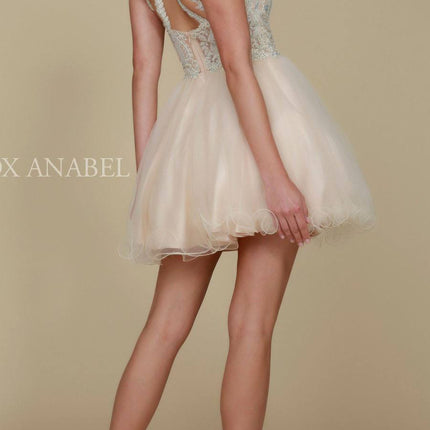 CLEARANCE - Nox Anabel B652 Short Dress Poofy A-Line Tulle Skirt (Size Small)