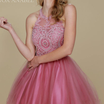 CLEARANCE - Nox Anabel B652 Short Dress Poofy A-Line Tulle Skirt (Size Small)