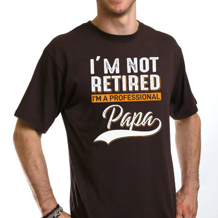 I'm not Retired Men's Bamboo Viscose/Organic Cotton Short Sleeve Graphic T-Shirt