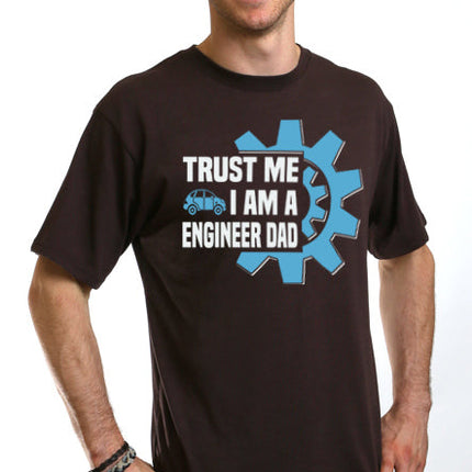Trust Me I'm a Engineer Dad Men's Bamboo Viscose/Organic Cotton Short Sleeve Graphic T-Shirt
