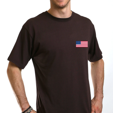 American Flag Men's Bamboo Viscose/Organic Cotton Short Sleeve Graphic T-Shirt