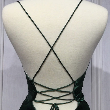Cinderella Divine BD111 Long Satin Fitted Knot Gown with Slit