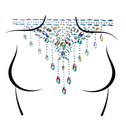 Choker Body Jewels Sticker - Clear - O/S