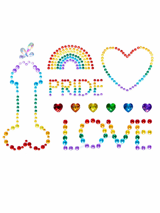 Pride Body Jewels Sticker - Multicolor - O/S