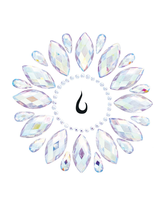 Fleur Body Jewels Sticker - Clear - O/S