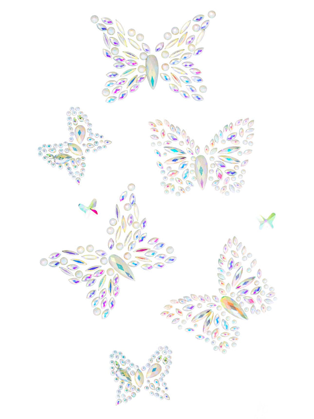 Aurelia Glow in The Dark Body Jewels Sticker - Clear - O/S