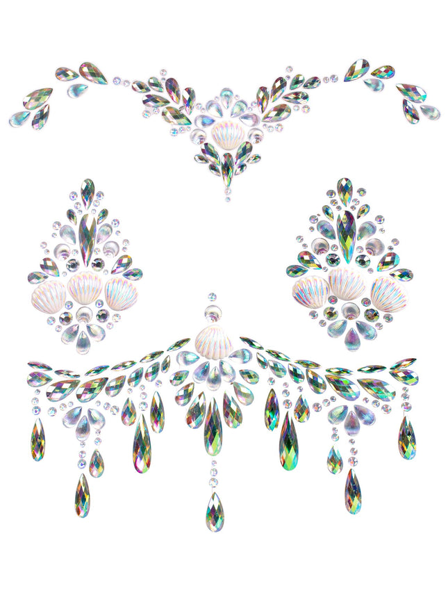 Siren Body Jewels Sticker - Clear - O/S