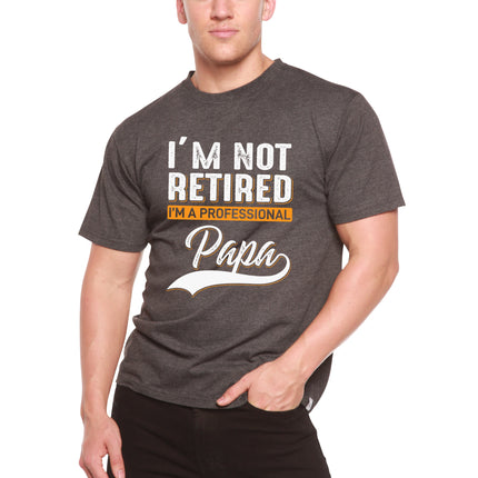 I'm not Retired Men's Bamboo Viscose/Organic Cotton Short Sleeve Graphic T-Shirt