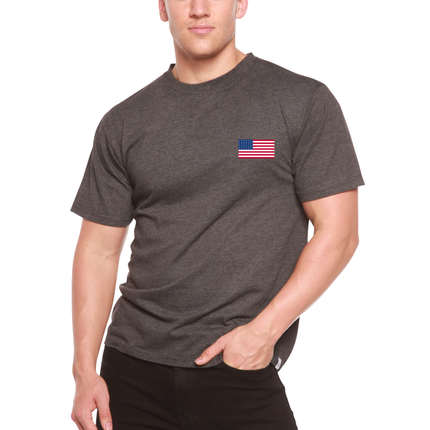 American Flag Men's Bamboo Viscose/Organic Cotton Short Sleeve Graphic T-Shirt