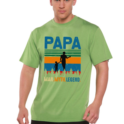 Papa Man, Myth, Legend Men's Bamboo Viscose/Organic Cotton Short Sleeve Graphic T-Shirt