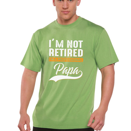 I'm not Retired Men's Bamboo Viscose/Organic Cotton Short Sleeve Graphic T-Shirt