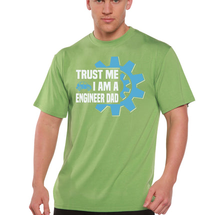 Trust Me I'm a Engineer Dad Men's Bamboo Viscose/Organic Cotton Short Sleeve Graphic T-Shirt