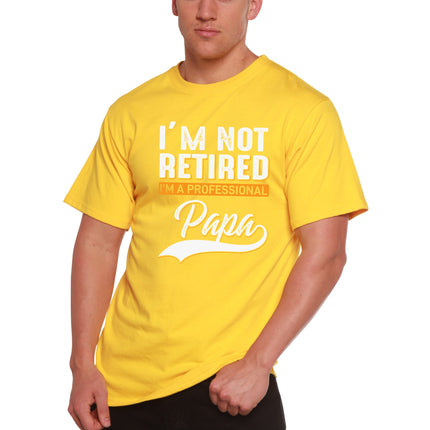 I'm not Retired Men's Bamboo Viscose/Organic Cotton Short Sleeve Graphic T-Shirt
