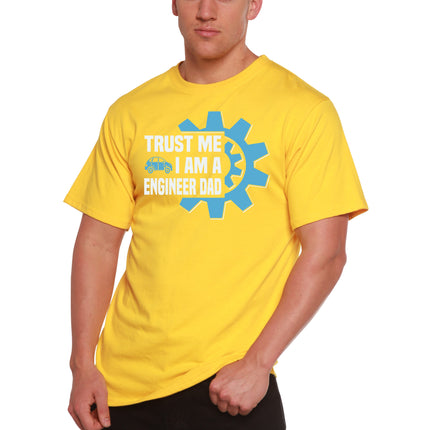 Trust Me I'm a Engineer Dad Men's Bamboo Viscose/Organic Cotton Short Sleeve Graphic T-Shirt