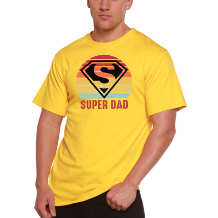 Super Dad Men's Bamboo Viscose/Organic Cotton Short Sleeve Graphic T-Shirt