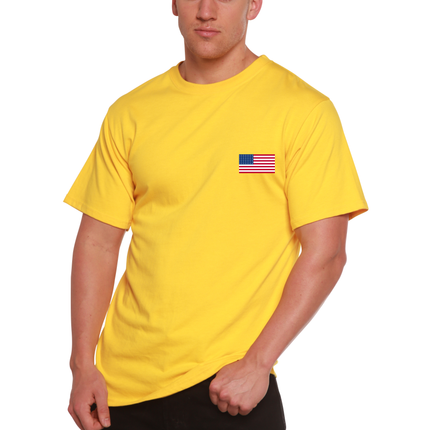 American Flag Men's Bamboo Viscose/Organic Cotton Short Sleeve Graphic T-Shirt