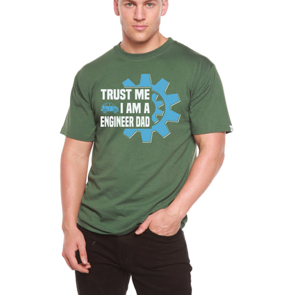 Trust Me I'm a Engineer Dad Men's Bamboo Viscose/Organic Cotton Short Sleeve Graphic T-Shirt