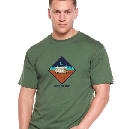 Under The Stars Men's Bamboo Short Sleeve Printed T-Shirt