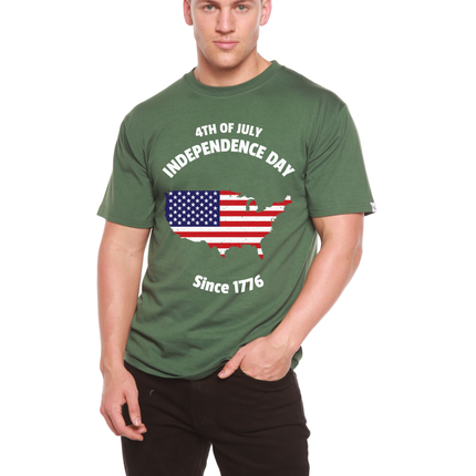 4th of July Men's Bamboo Viscose/Organic Cotton Short Sleeve Graphic T-Shirt