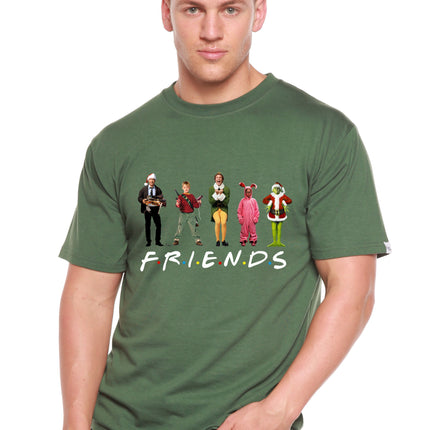 Funny Christmas Movies Printed Men's Bamboo T-Shirt