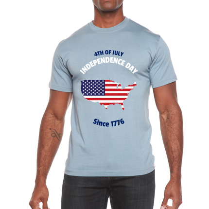 4th of July Men's Bamboo Viscose/Organic Cotton Short Sleeve Graphic T-Shirt