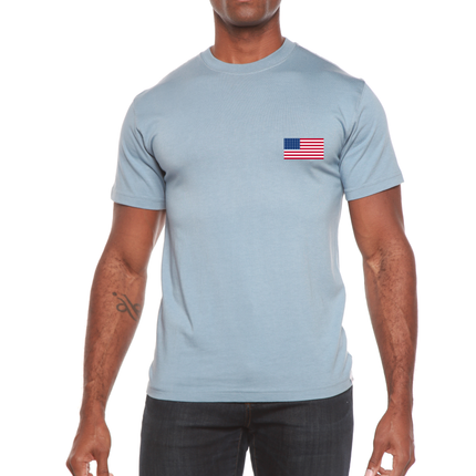 American Flag Men's Bamboo Viscose/Organic Cotton Short Sleeve Graphic T-Shirt