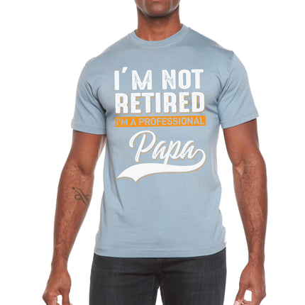 I'm not Retired Men's Bamboo Viscose/Organic Cotton Short Sleeve Graphic T-Shirt